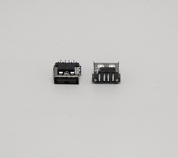 USB-前插180度6.8平口/卷边黑胶